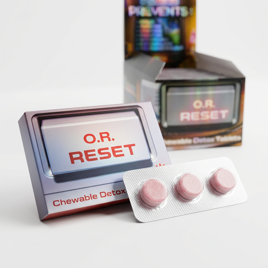 O.R. Reset™ 3 Count box with blister pack